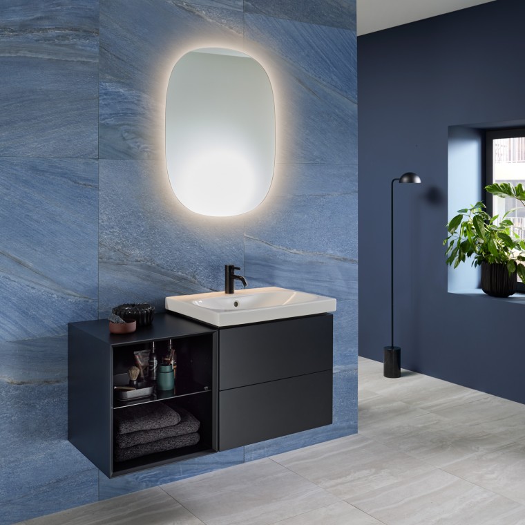 Geberit Acanto bathroom sink with Geberit ONE washbasin cabinet Geberit Acanto bathroom sink with Geberit ONE washbasin cabinet