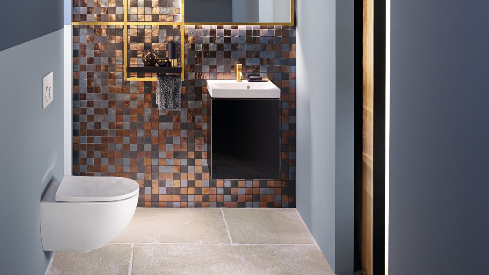 Wall-hung WC for harmonious bathroom design