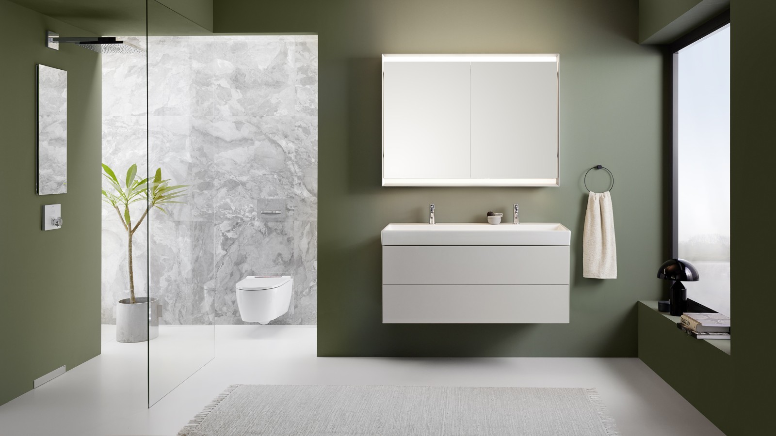 Geberit ONE bathroom with jointless floor Geberit ONE bathroom with jointless floor