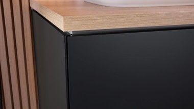Geberit ONE vanity unit in black matt Geberit ONE vanity unit in black matt