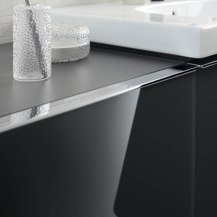 Acanto washbasin cabinet with chrome handle Acanto washbasin cabinet with chrome handle