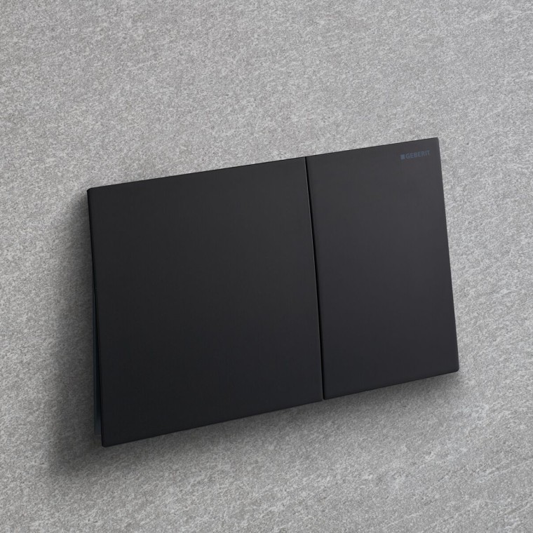 Geberit Sigma70 in black matt with easy-to-clean coating Geberit Sigma70 in black matt with easy-to-clean coating
