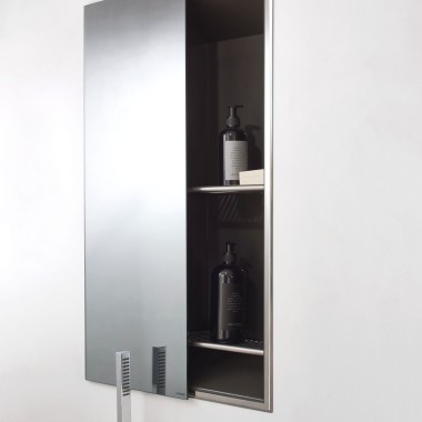 Niche storage box with mirror Niche storage box with mirror