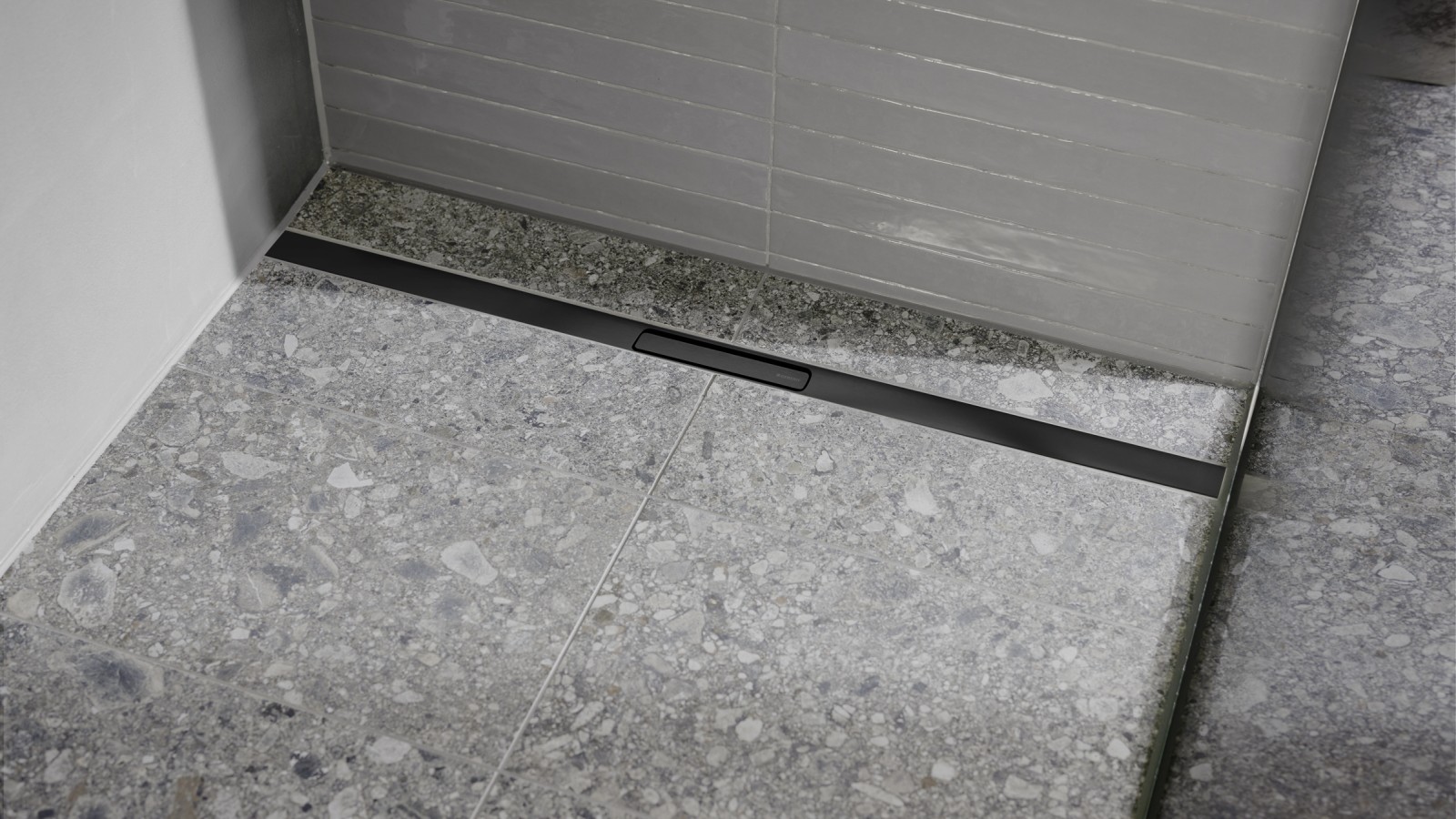 Geberit CleanLine30 shower channel in black