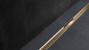 Shower channel CleanLine in Champagne Shower channel CleanLine in Champagne