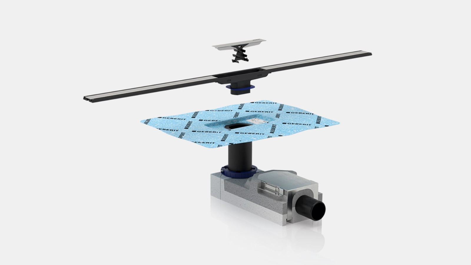 Installation set for the Geberit CleanLine series