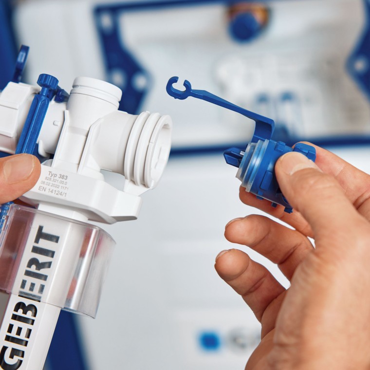 The Geberit Type 383 fill valve is easy to maintain The Geberit Type 383 fill valve is easy to maintain