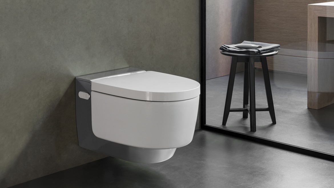 Geberit AquaClean Mera shower toilet for the highest comfort requirements.