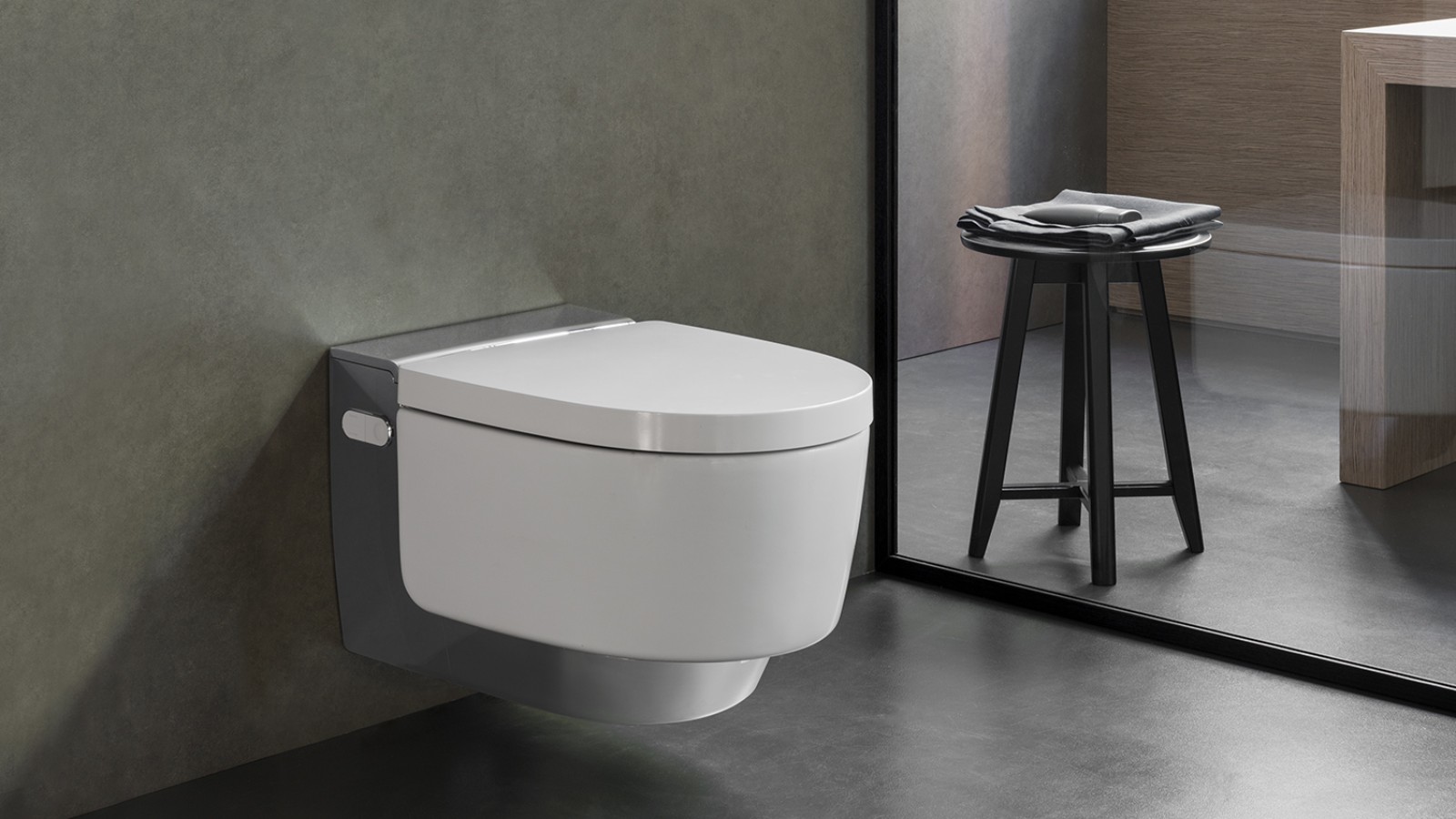 Geberit AquaClean Mera shower toilet for the highest comfort requirements. Geberit AquaClean Mera shower toilet for the highest comfort requirements.