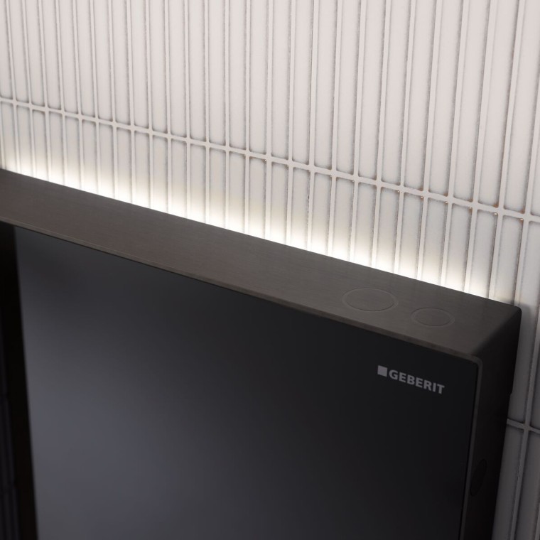 Orientation light on the Geberit Monolith Plus black