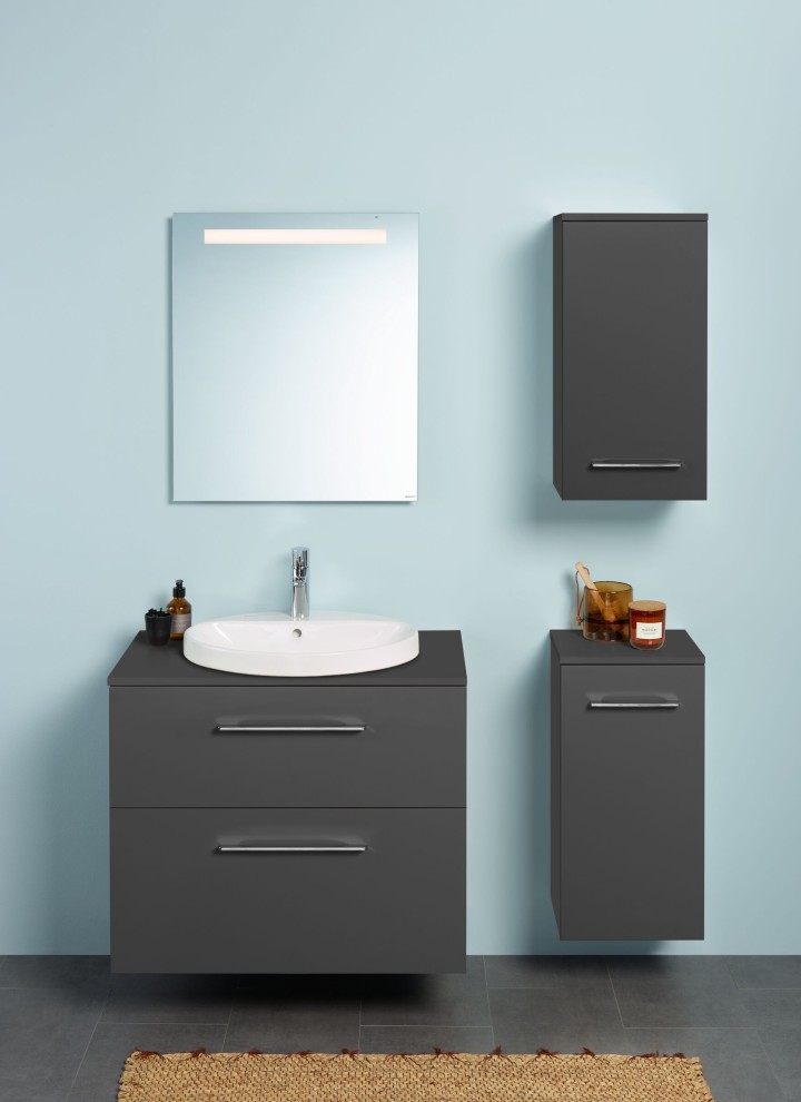 Option Basic mirror 40cm combined with Selnova bathroom series
