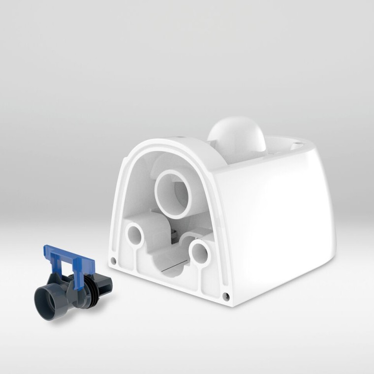 Separate flush guide made of plastic Separate flush guide made of plastic