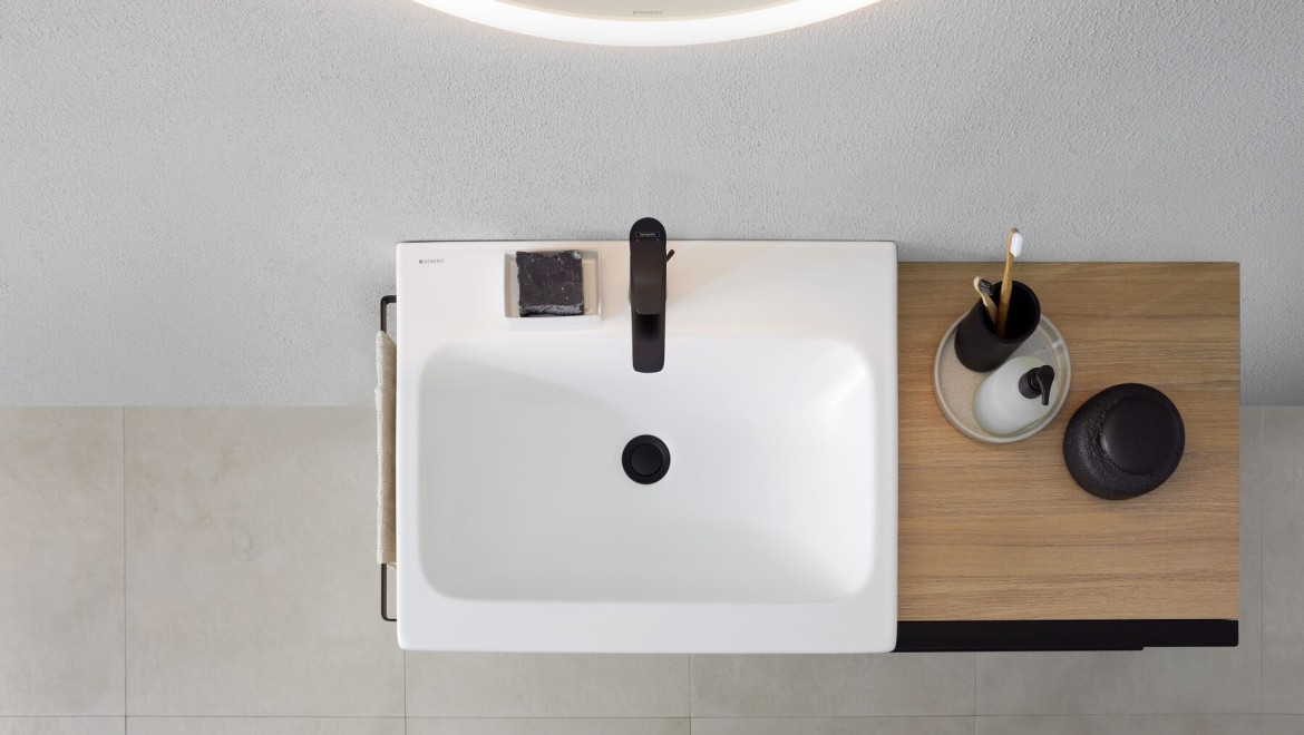 Geberit iCon bathroom series in oak Geberit iCon bathroom series in oak