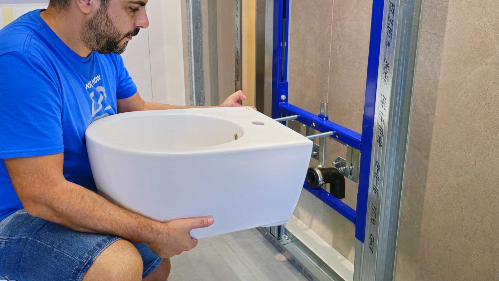 Installation of a Geberit bidet with EFF3 Installation of a Geberit bidet with EFF3