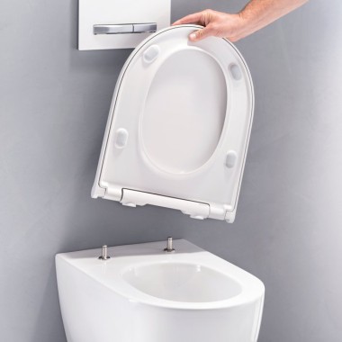 Geberit ONE WC with removable lid and WC seat ring