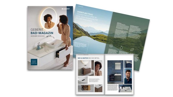 Cover of the Geberit Bathroom Magazine Cover of the Geberit Bathroom Magazine