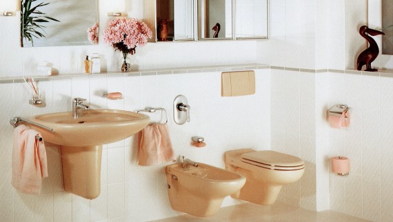 Colourful ceramics, actuator plates and wall-hung WCs were all the rage in the seventies Colourful ceramics, actuator plates and wall-hung WCs were all the rage in the seventies