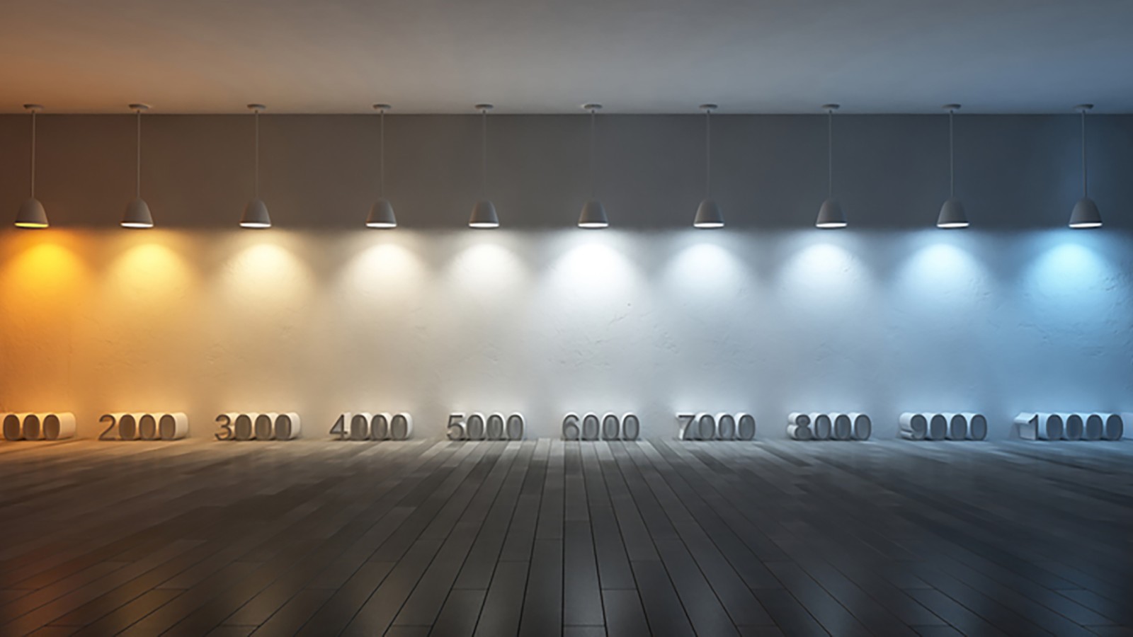 Illustration of colour temperature with different kelvin values (© iStock.com/SuriyaKK) Illustration of colour temperature with different kelvin values (© iStock.com/SuriyaKK)