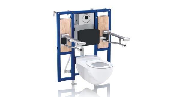 Barrier-free WC with Geberit Duofix installation element Barrier-free WC with Geberit Duofix installation element
