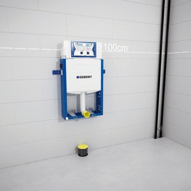 Fasten the Geberit Kombifix installation elements Fasten the Geberit Kombifix installation elements