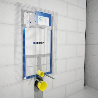 Kombifix cistern in solid construction wall Kombifix cistern in solid construction wall