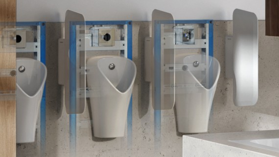 Geberit urinal system in the standard product range