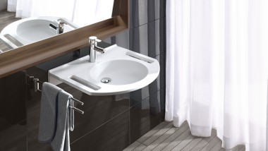 Geberit Publica washbasin with gripping aids