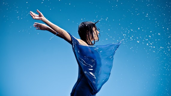 Melanie Winiger poses for the Geberit AquaClean campaign Melanie Winiger poses for the Geberit AquaClean campaign