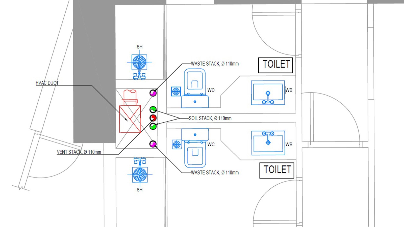 Original plan with PVC pipework Original plan with PVC pipework