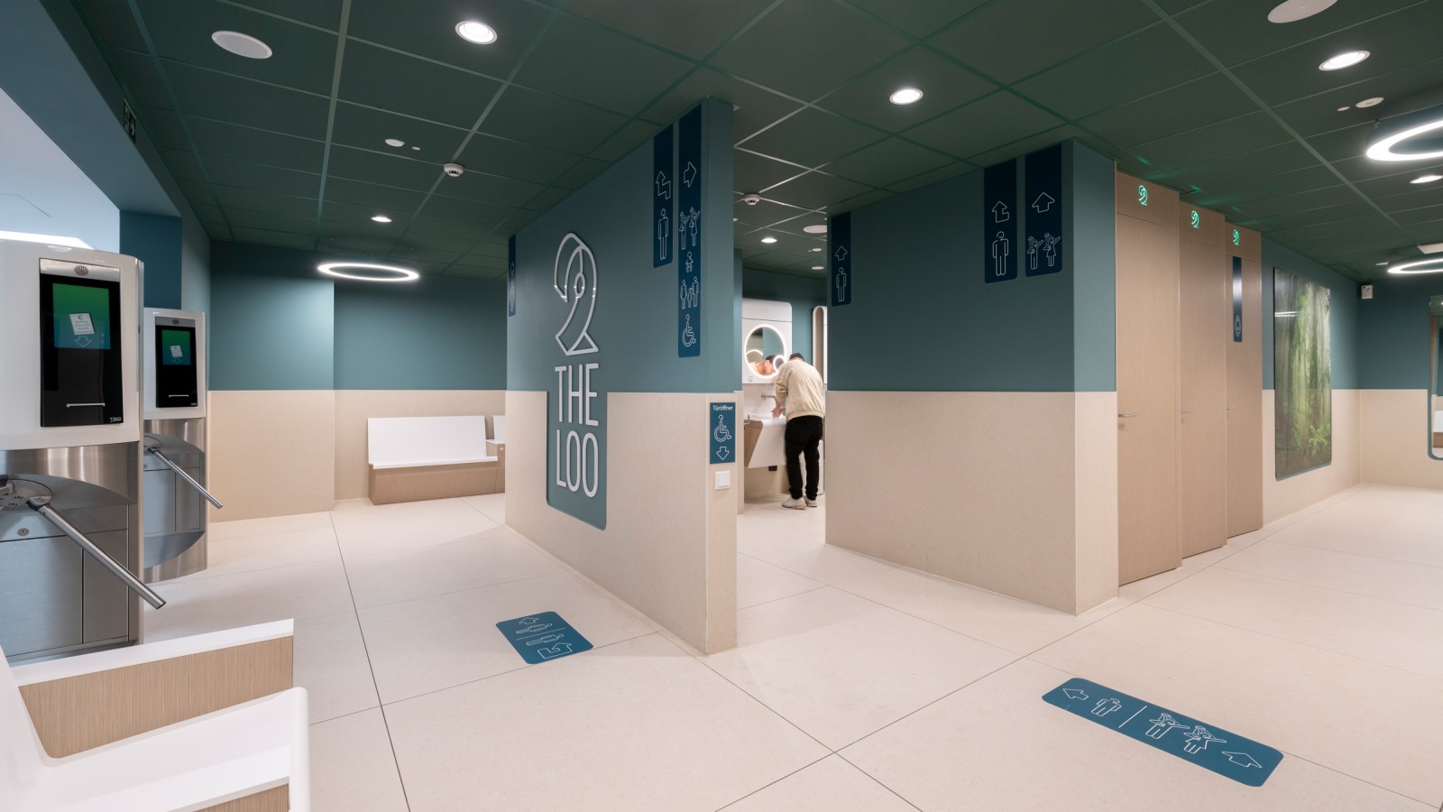 Typical design of a 2theloo toilet suite
