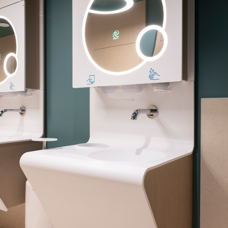 Geberit Piave wall-mounted taps