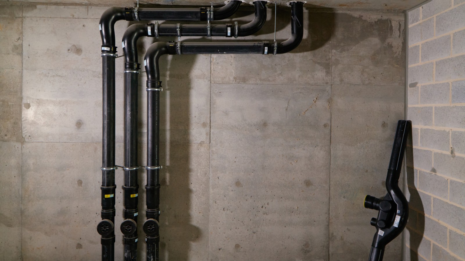 The building drainage with SuperTube led to a considerable gain in living space (© Michael Curwood & Adam Powell) The building drainage with SuperTube led to a considerable gain in living space (© Michael Curwood & Adam Powell)