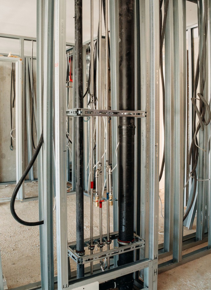 Geberit Silent-Pro SuperTube for the discharge pipe