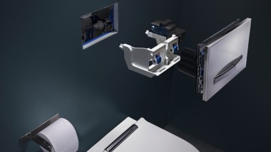 Geberit HS30 hygiene flush unit in an individual apartment (© Geberit)