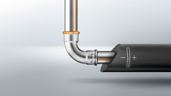 The new stainless steel Geberit Mapress Therm pipe system made of CrTi steel The new stainless steel Geberit Mapress Therm pipe system made of CrTi steel