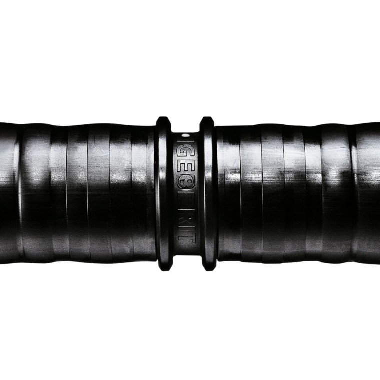 Geberit Mepla system pipe and fitting, pressed. The point of no return. Geberit Mepla system pipe and fitting, pressed. The point of no return.