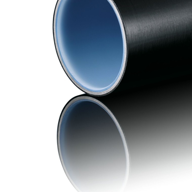 Geberit Mepla pipe: Cross-section view and inside view. Geberit Mepla pipe: Cross-section view and inside view.