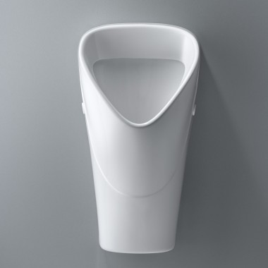 The easy-to-clean Geberit Renova trigonal urinal for profitable installations The easy-to-clean Geberit Renova trigonal urinal for profitable installations