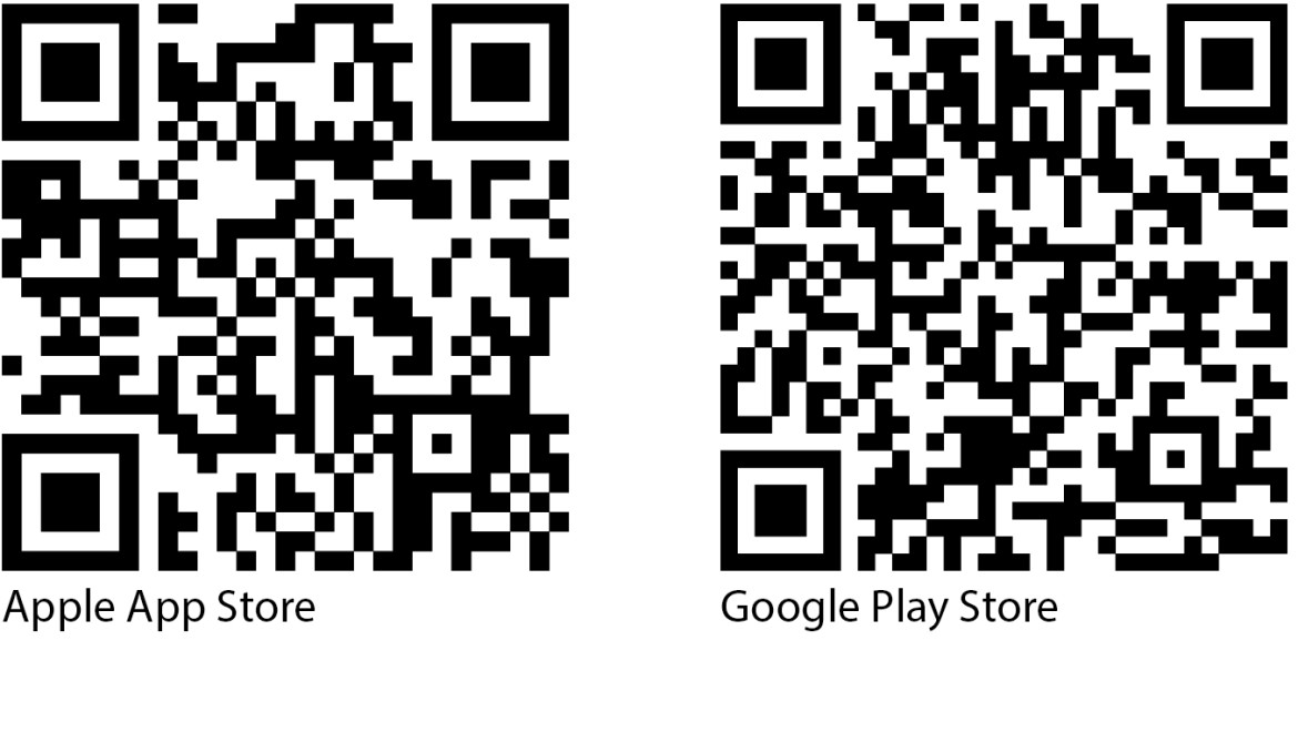 QR Codes Geberit Control App for Apple and Android