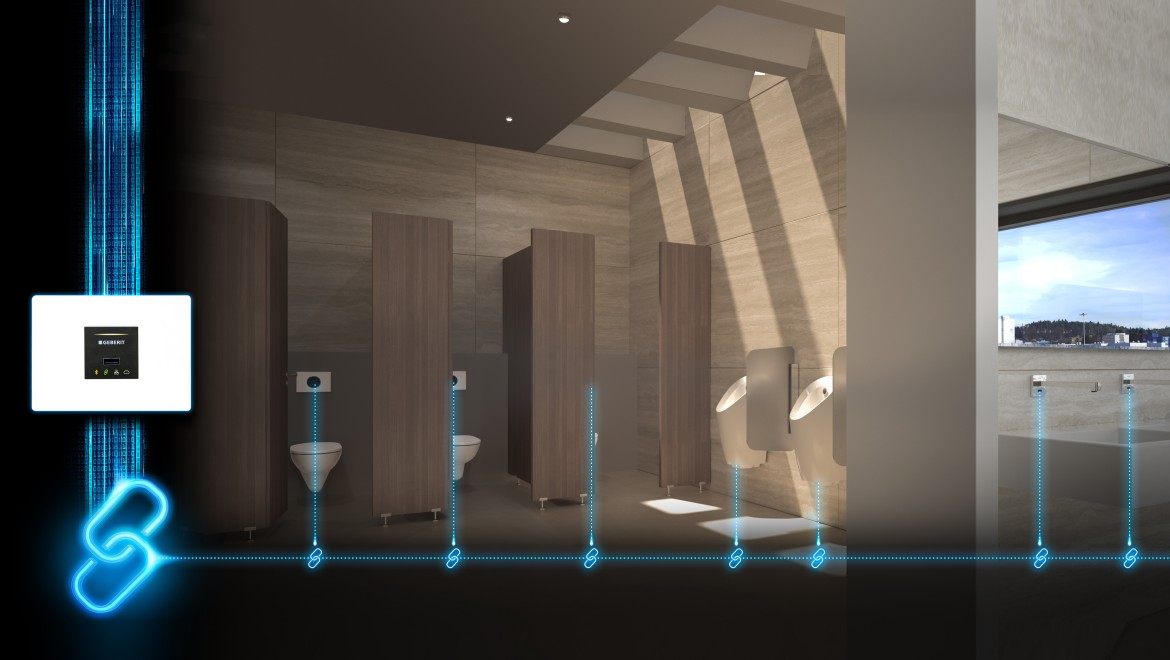 Connecting a sanitary room with Geberit Connect