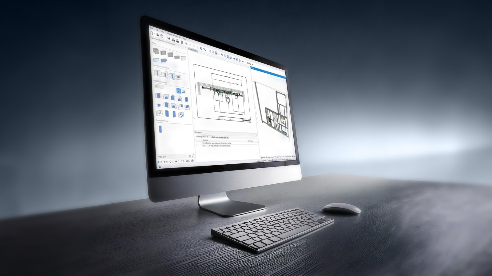 Geberit ProPlanner enables quick, easy and efficient planning of sanitary installation
