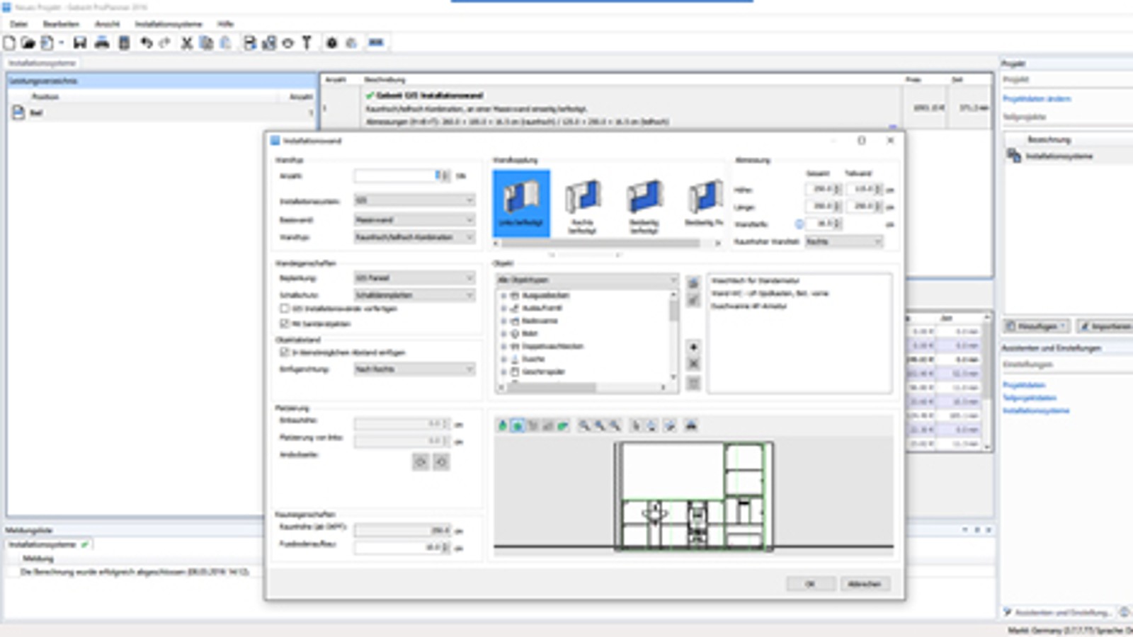 Geberit ProPlanner for installation systems