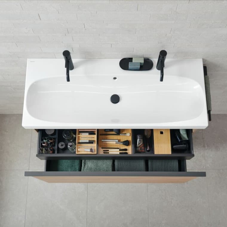 Geberit Acanto washbasin cabinet with organisational system Geberit Acanto washbasin cabinet with organisational system