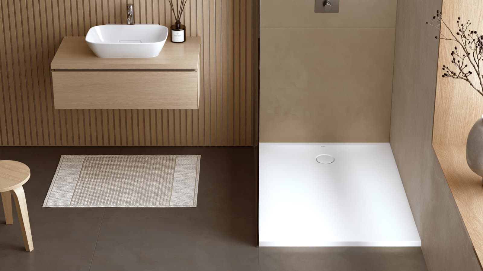 Geberit Bathroom with CleanFloor30 lay on Geberit Bathroom with CleanFloor30 lay on