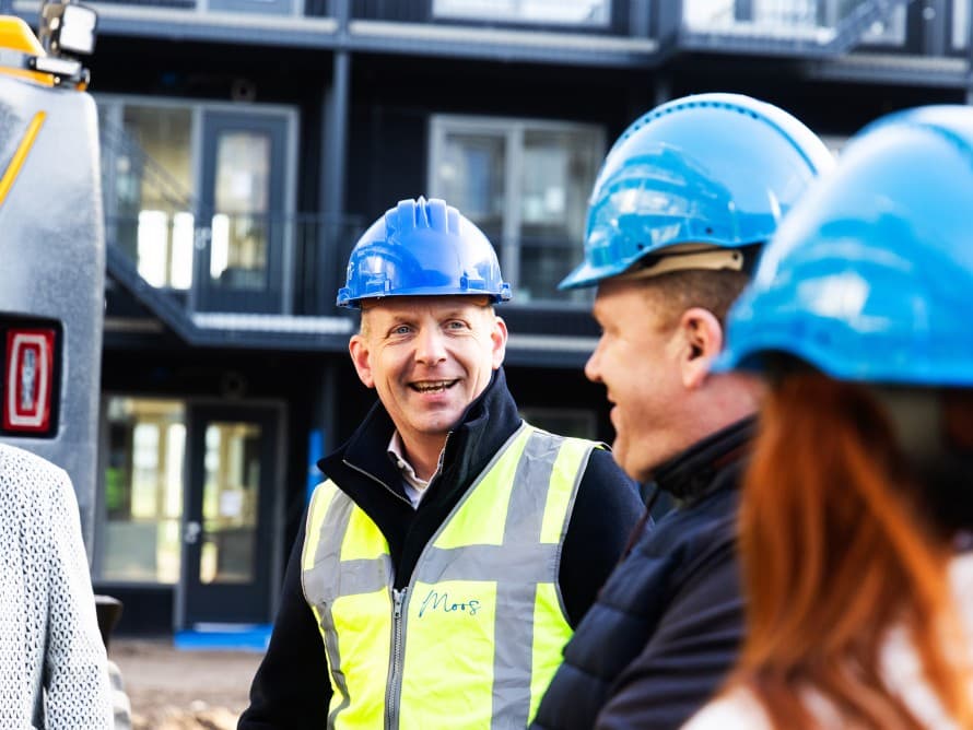 Environmental engineer and entrepreneur Michel Baars puts modular construction and the circular economy into practice in the building industry (© Fotostudio Gerard-Jan Vlekke/Fotovak BV)