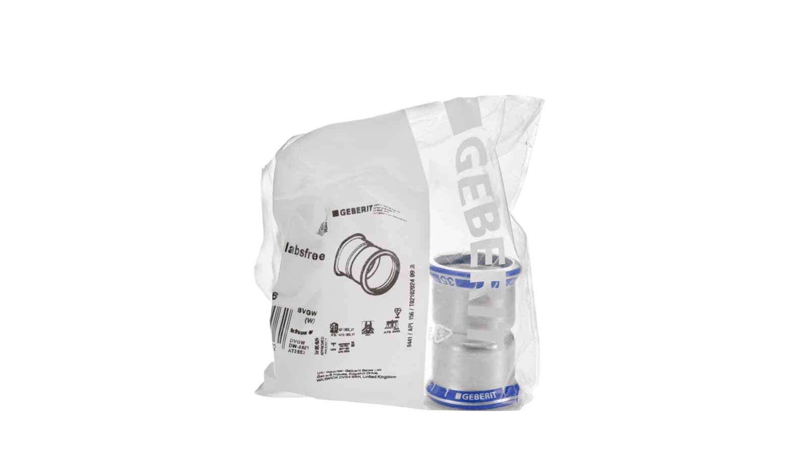 Geberit Mapress Stainless Steel LABS-free pressfittings are individually packed