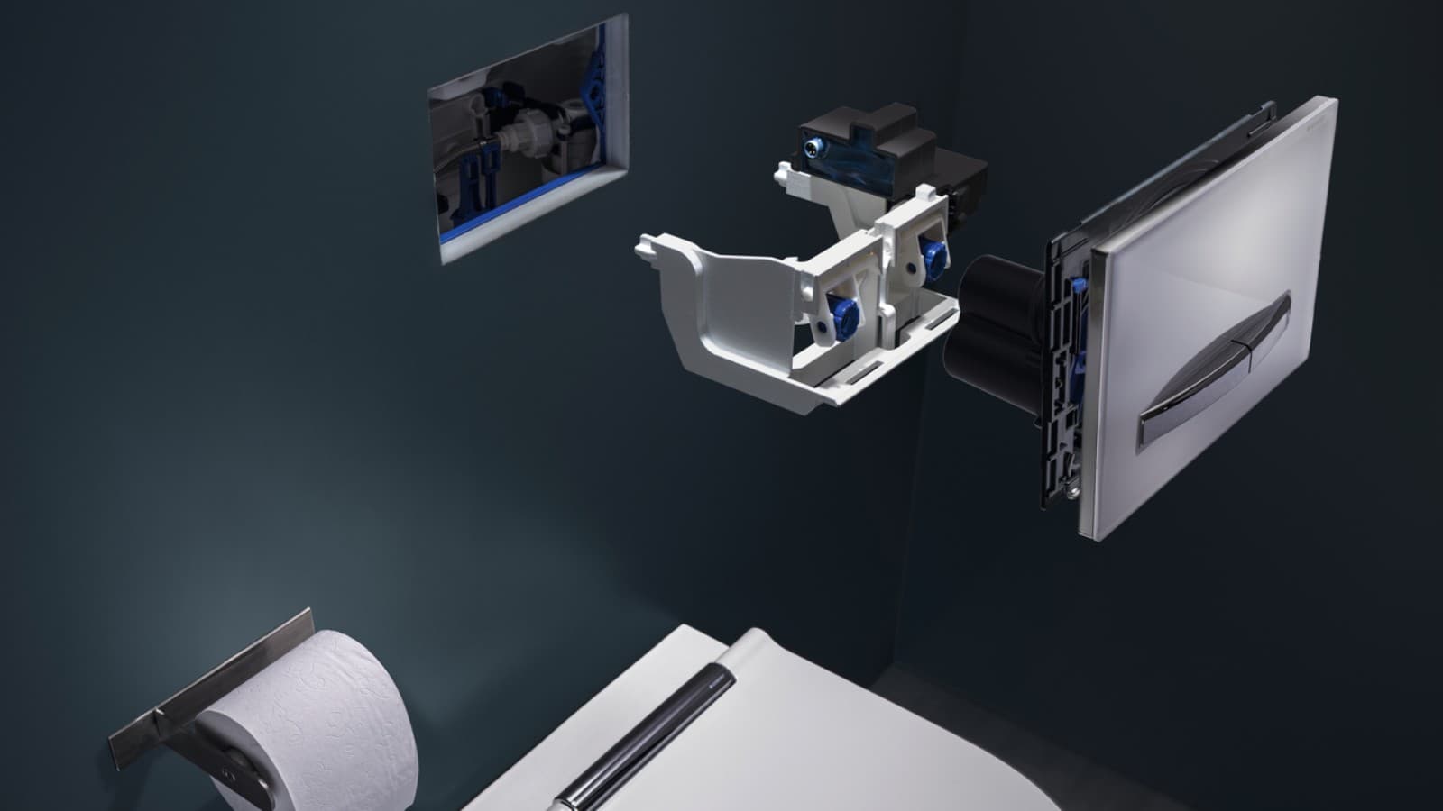 The Geberit HS05 hygiene flush unit (© Geberit) The Geberit HS05 hygiene flush unit (© Geberit)